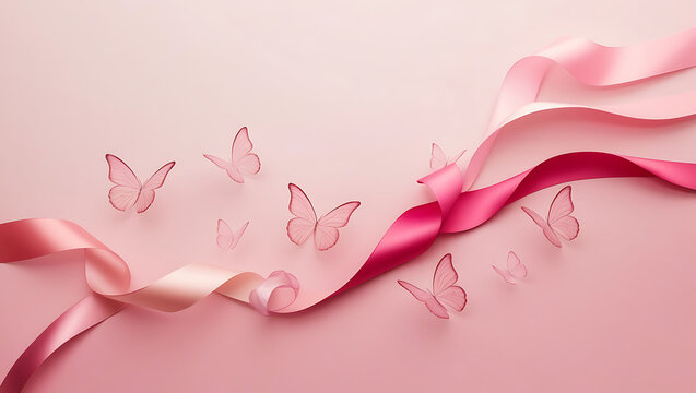 Breast Cancer pink october ribbon awareness campaign month social media post design