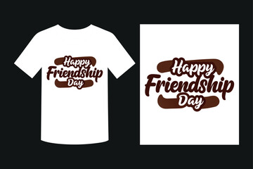 Happy Friendship Day Typography design