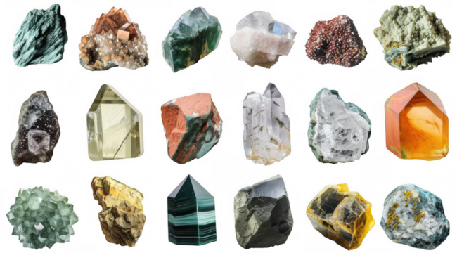Various Rocks and Minerals