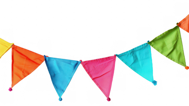 Colorful Fabric Pennants