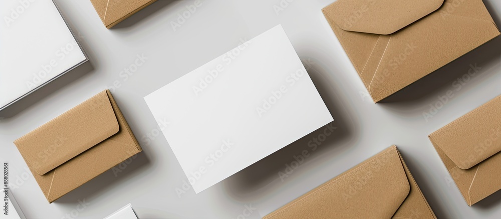 Poster template for a business card with an empty copy space image
