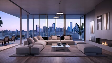 Modern chic living room