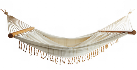 Hammock with Wooden Spreader Bars