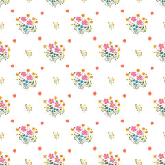 Hand drawn pattern design for springtime season