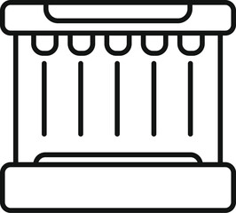 Icon of a modern bioreactor growing stem cells for medical research or pharmaceutical production