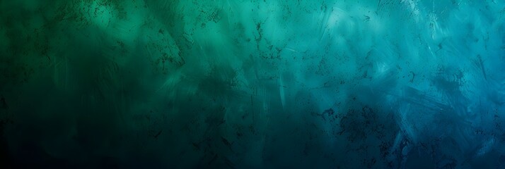 Obraz premium Green blue grainy gradient background light vibrant colors noise texture banner poster backdrop design