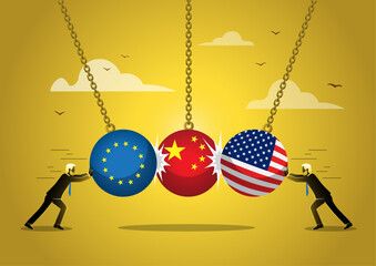 European and American wrecking ball smashes China