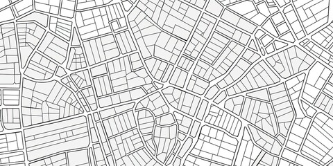 Obraz premium Monochrome Urban Street Map