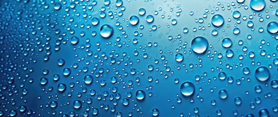 Blue Water Droplets Background