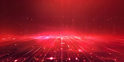 Red matrix abstract background