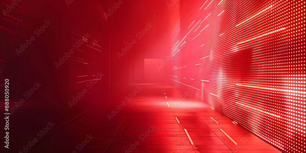 Poster red matrix abstract background