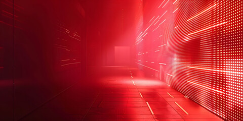 Red matrix abstract background