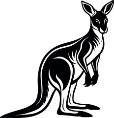 Kangaroo silhouette