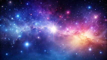 Cosmic Vibrance: A Vivid Display of Nebulae and Stars in Space