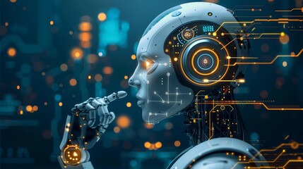 An AI-driven automation initiative for process optimization and efficiency gains, showcasing AI-powered digital transformation in a data-driven and intelligent style