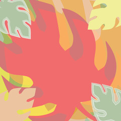 seamless background with autumn leaves