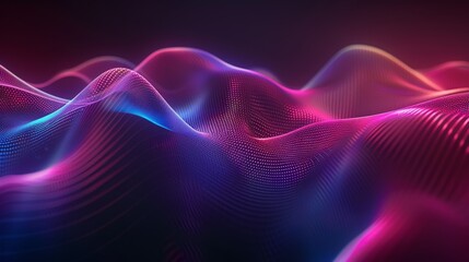 Abstract Purple and Blue Wavy Background.