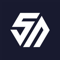 SN, NS, S, N, Abstract Letters Logo Monogram