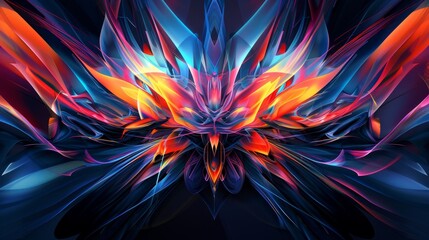 Abstract Colorful Swirls.
