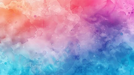 Abstract Watercolor Background with Pink, Purple, and Blue Colors.