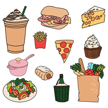 Food icon set