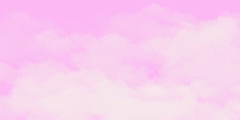 pink background with clouds