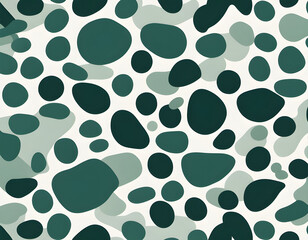 dark green  irregular abstract polka dots