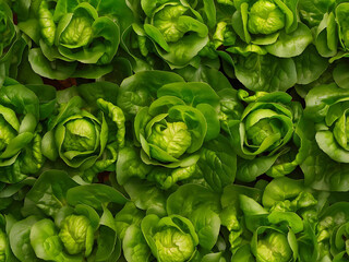 Obraz premium green cabbage leaves