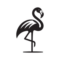 Flamingo Silhouette vector art illustration design