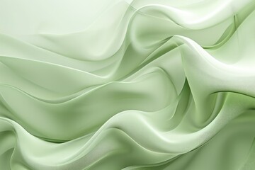 Obraz premium Soft Green Curves on a Peaceful Background