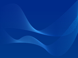 Blue wave abstract wave background with waves .Digital futurist cyber space design, cyberpunk technology, Virtual reality, science fiction matrix, science light circle wallpaper, vector template
