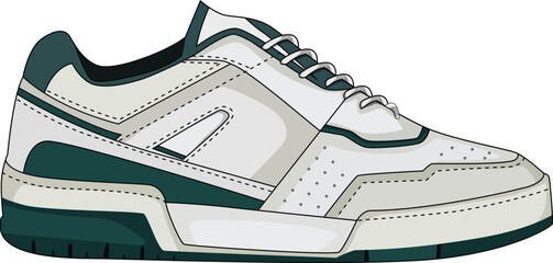 Vector sneakers shoes for training, running shoe vector illustration. Sport shoes , isolated