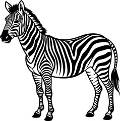 zebra silhouette 