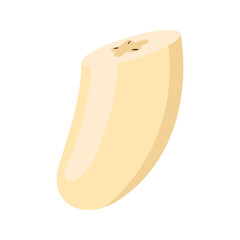 illustration of ripe and sliced ​​bananas