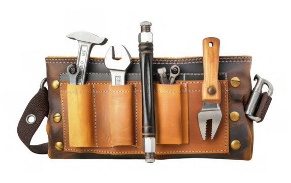 Tool Belt with Various Tools