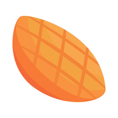 illustration of ripe and cut mango fruit