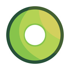 illustration of ripe and sliced ​​avocado