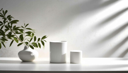 Obraz premium A clean ceramic mug with black coffee sits on a table, ready for a morning breakfast drink