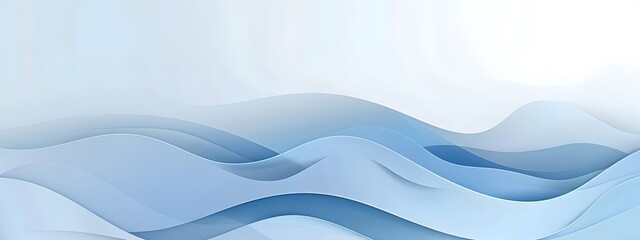 Blue background vector presentation design template with wavy pattern, blue color, blue gradient, blue waves