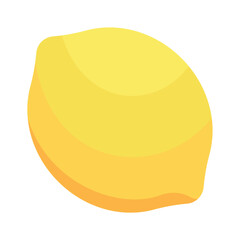 illustration of ripe lemon fruit isolated