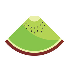 vector kiwi, isolated kiwi fruit illustration