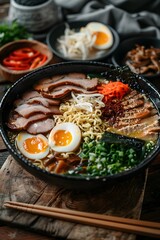 Delicious Bowl of Ramen with Toppings