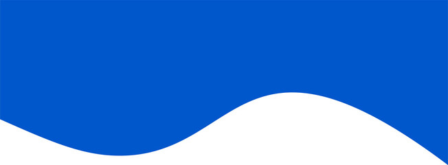 Header shape for website and border for banner. Abstract design element for template. Curve divider for bottom section and separator. Simple graphic form for background of presentation.