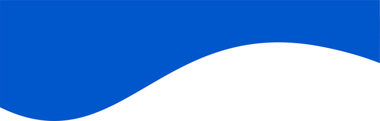 Header shape for website and border for banner. Abstract design element for template. Curve divider for bottom section and separator. Simple graphic form for background of presentation.