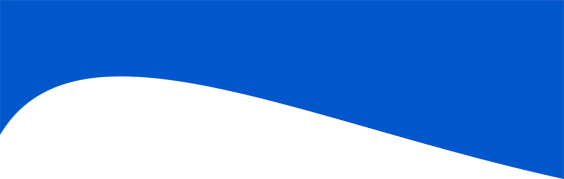 Header shape for website and border for banner. Abstract design element for template. Curve divider for bottom section and separator. Simple graphic form for background of presentation.