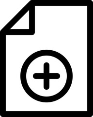 Obraz premium add document icon 