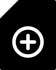 Obraz premium add document icon 