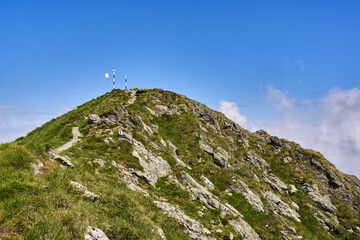 High mountains landscape in the summer