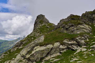 High mountains landscape in the summer