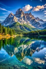 Fototapeta premium Reflection of mountain in the lake